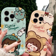 OPPO RENO 3 4 4F 5 5F 6 7 7Z 8 8T 8Z 10 Pro Lite 4G 5G Soft Case Cartoon Motif Cutie Dragon 162 163 