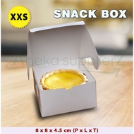 Cake Box - Cake Box - Cake Box - Snack Box - 8x8x4.5 cm - WHITE | XXS (100pcs)