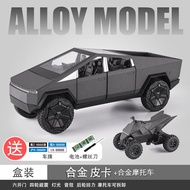 Tesla Pickup Truck Alloy Model Toy Car Simulation Off-Road Large Size Childrens Automobile Model Boy