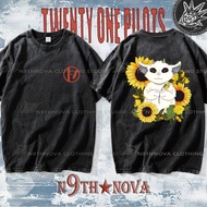 24h Shipping N9THNOVA 21 Pilots Symbol Graphic Oversized Vintage Streetwear Tee 2