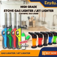 Stove Gas Lighter Jet Lighter Api Tajam Bukhoor Lighter Refillable Kitchen Gas Lighter Pemetik Api D
