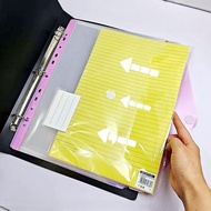 A4/F4 Ring File Plastic Envelope 11-Hole With Velcro