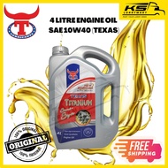 KS 4 LITRE ENGINE OIL/MOTOR OIL/MINYAK HITAM SAE 10W40 (TEXAS)