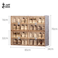 ANTBOX Shoe Cabinet 16-40 Pairs Installation Free Portable Folding Strong Stability Shoe Storage Sho