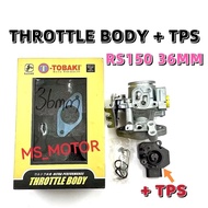 Y15ZR RS150 TOBAKI RACING THROTTLE BODY TB 36MM Y15 ZR RS RSX 150