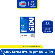 Sidu B5 70 Gsm HVS Paper - 1 Ream (NOT A4 SIZE)