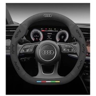 Car Steering Wheel Cover For Audi ABT A1 A2 A3 A4 A5 A6 A7 A8 Q2 Q3 Q4 Q5 Q7 Q8 TT RS3 RS4 RS5 RS6 R