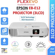 Epson EB-E12 Projector 3LCD Technology Projector XGA Projector 3600 Lumens Projector 12000 Lamp Life