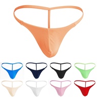 Mens Thong Solid Color Bikini Breathable Comfortable G-string Lace Low Waist