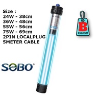 SOBO Pond UV Light Sterilizer Submersible Water Clean for Fish Pond UV Light UV Lamp ( 24W , 36W , 5