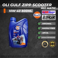 GULF ZIPP SCOOTER OIL 10W 40 - 0.8 L / GULF ZIPP SCOOTER OIL 10W40 - 800 ML ORIGINAL