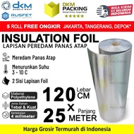 Insulation Alumunium Foil Bubble Wrap Peredam Panas Atap Rumah 120X25