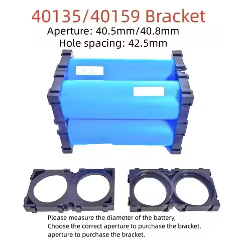 10PCS Lithium Battery Bracket Set 40135 40159 with Splicing Buckle Cylindrical Cell Connection Seats