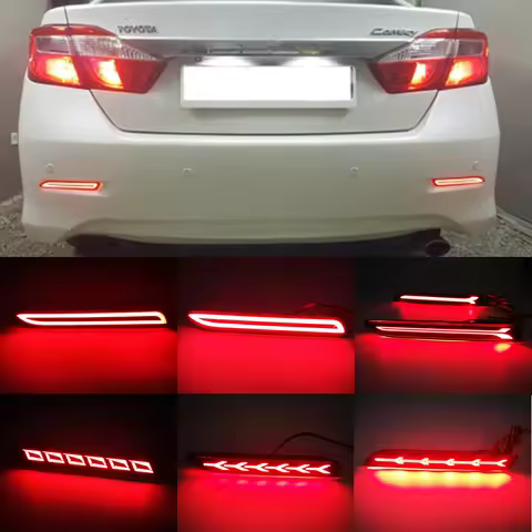 Car LED Rear Bumper Reflector Brake lamp For Toyota RAV4 Harrier Sienna EZ Alphard Aygo Mark X Lexus