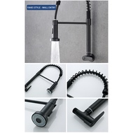 304 stainless steel kitchen faucet deck installation mixer faucet 360 degree rotating spring water o