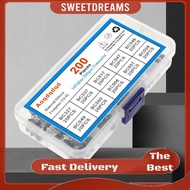 200Pcs Transistor Kit 10 Values TO-92 Transistor Kit Assortment Box PNP NPN BC327 BC337 BC517 BC547 