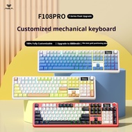 AULA F108Pro Mechanical Keyboard | Bluetooth/2.4G/RGB | Hot swappable | 8000mAh | Gaming Office 108K