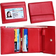 【Kinzd】三折式皮夾(紅) | 中夾錢包 短夾錢包 皮包 零錢包