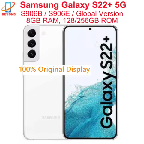 Samsung Galaxy S22+ 5G S906E S906B Global Version S22 Plus Original 6.6" AMOLED ROM 128/256GB RAM 8G