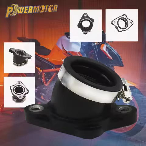 CB250 Motorcycle Carburetor Adapter Intake Manifold Rubber Interfac for Pwk BSE MOJO 250cc Mikuni Ko