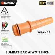 sumpel bak mandi sumbat plastik aiwo 1inch - orange