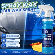 CAR P40 SPRAY WAX Quick Coating 300ml Hydrophobic Spray Wax Instant Shine Water Repellent with Towel