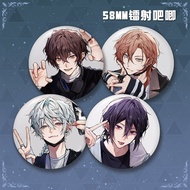 Bungo Stray Dogs Dazai Osamu Nakahara Chuuya Gogol Fyodor Dostoevsky Badge Button Brooch Pins Cospla