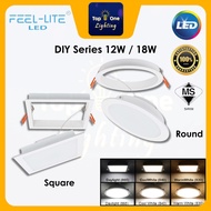 Clearance Offer Feel Lite LED DIY Downlight 12W/18W RRA/SSA DIY Aluminium Series Led Recessed Downli