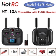 ​HotRC HT10A 2.4Ghz 10CH Remote Controller Transmitter with F-10A Receiver for RC Airplane Aircraft 