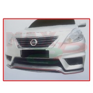 Nissan Almera (2013) NM Style Front Skirt Skirting Bumper Lower Lip Spoiler ABS Plastic Bodykit Body Kit Part (With Scre