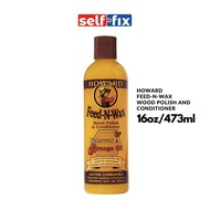 Howard Feed-N-Wax Wood Polish and Conditioner 16oz (473ml)