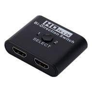 4K x 2K HDMI Switch Bi-Direction 2 Ports HDMI Splitter Switch for Laptop PC Xbox PS3/4 TV Box to Monitor TV Projector Adapter