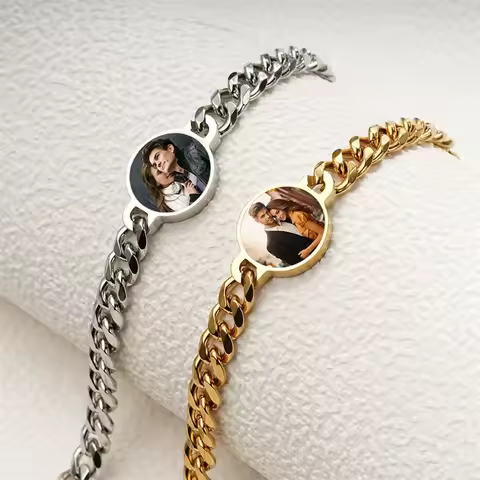 Personalized Heat Activated Magic Bracelet Custom Picture Bracelets with Hidden Photo Bracelet Memor