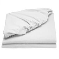 MAS CITY Plain white fitted bedsheet(90cm,120cm,137cm,150cm,180cm)