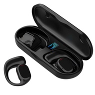 BG03 Open Ear Hook Wireless Bluetooth Earbuds, IPX5 Sweatproof TWS Sports Headphones with LED Digita