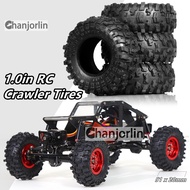 1.0in Crawler Rock Tires 1:18 1:24 Rubber Tyre for 1/18 1/24 RC Crawler Car Axial SCX24 FMS FCX24 Tr