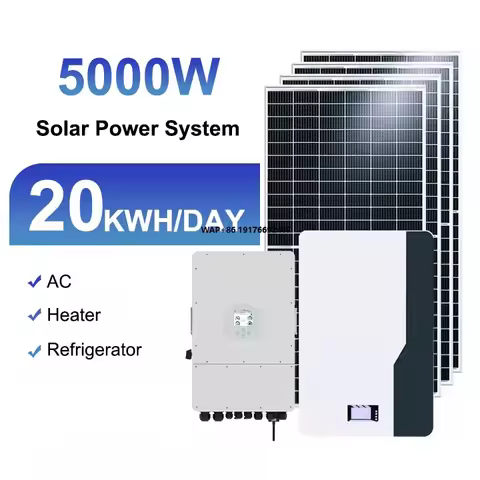 Deye Hybrid 5000W Solar Energy System Kit 30KW Off-Grid Home System with 8KW Lithium Ion Battery and