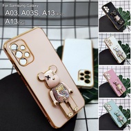 Samsung Galaxy A03 A03S A13 4G A13 5G A04S Cute Bear Mobile Phone Stand I Ring Holder Silicone Housi
