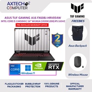 Asus TUF Gaming A16 FX608J-HRV054W 16 "WUXGA 165Hz Gaming Laptop ( I5 13450HX, 16GB, 512 SSD, RTX505