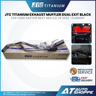 JTC Titanium Exhaust Muffler Dual Exit Black Tip for Ford Raptor Next Gen 3.0 V6 2022 -Current