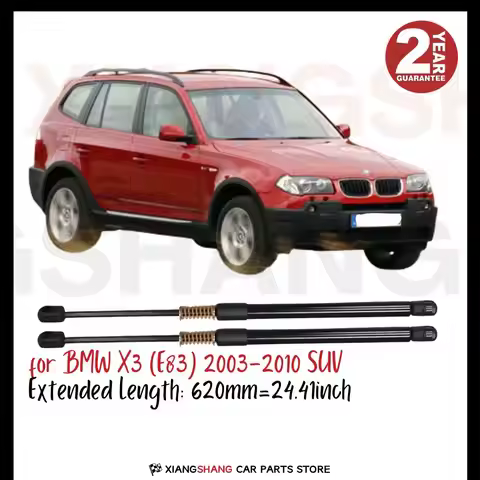 2pcs Rear Tailgate Damper for BMW X3 E83 SUV 2004-2010 WITH SPRING Trunk Boot Gas Charged Gas Struts