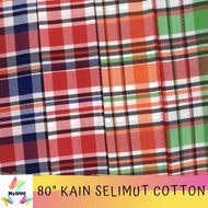 【Kain Sahaja·Belum Jahit】Kain Selimut Cotton Corak Petak Kotak Legend (Bidang 80”) / Legend Check Co