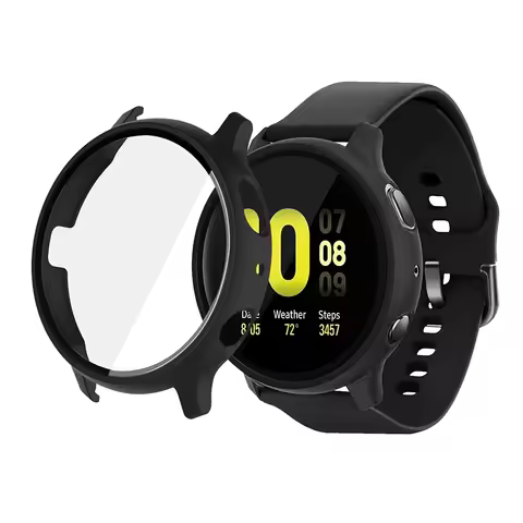 All-inclusive Protective Shell Frosted Tempered Glass Film for Samsung Galaxy Watch Active 2 Shell F