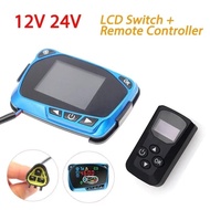 12V 24V Parking Heater LCD Display Thermostat Monitor Switch / Remote Controller For 5kw/8kw Car Hea
