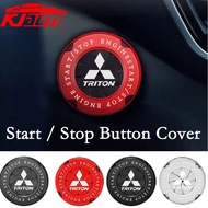 Mitsubishi Triton Alloy Car Ignition Switch Ring Engine Start Stop Button Cover For Triton G4 KA KB 