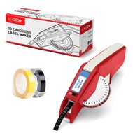 (With 2 Free Rolls)Cidy 1610 Manual Label Printer for 6/9mm 3D Embossed Tapes Replacement for Dymo O