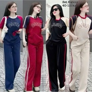 Cotton club set with big size down pants 55-130kg