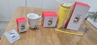 1套4件百老匯Hello Kitty 陶瓷杯 保溫杯 杯子套裝