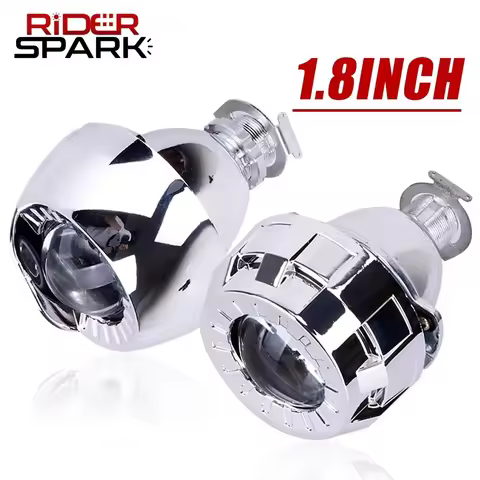 2Pcs Mini Bi Xenon HID Projector Headlight Lenses 1.8 inch Retrofit Fit H4 H7 9006 9005 Car Head Lam
