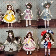 LUMELAB​ Removable Joints Doll, Dress Up 1/6 BJD 30cm BJD Doll, Mini Dolls Colorful Cute Removable J